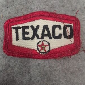 Vintage Texaco Patch‎ Embroidered Logo Red White Black Star Emblem Collectible